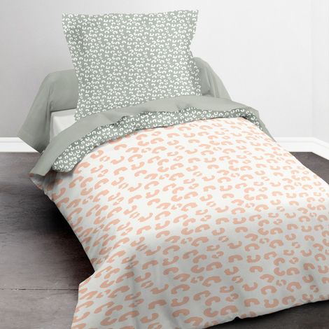 Parure de couette 140 x 200 "Strange" 100% Coton / 57 Fils/cm2 -  - (1/3)