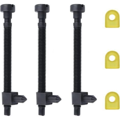 3 vis de réglage de tendeur de chaîne pour tronçonneuses HUSQVARNA 61 66 266 268 (lot de 3)