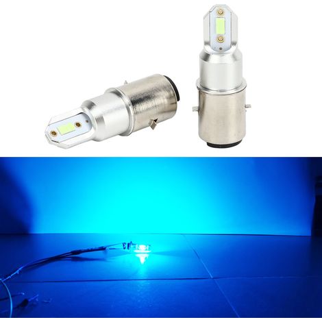 BA20D 2600LM 110W LED-Scheinwerferlampe für Motorräder, 8000K Gletscherblau, kompatibel mit Suzuki, Kawasaki, BMW, Yamaha und Honda (wird paarweise verkauft) (1/5)