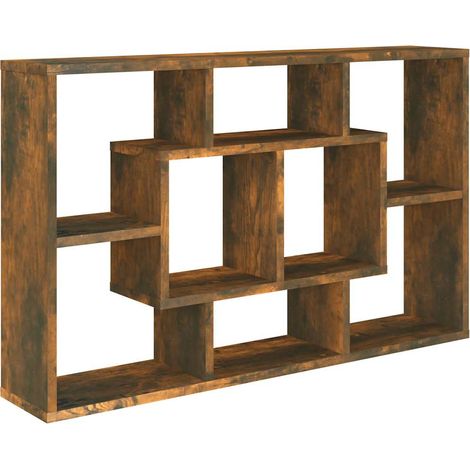 Maison Exclusive - Mensola a Muro Rovere Fumo 85x16x52,5 cm in Legno Multistrato