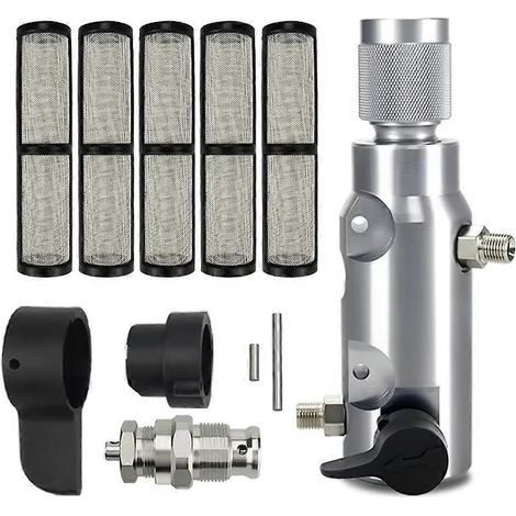 Filtre à fluide d'injecteur à piston, collecteur 287167, couvercle de filtre, compatible avec GR 390 395 490 495 595, équipé d'un filtre 246384 et d'une soupape d'injection 235014. (1/5)