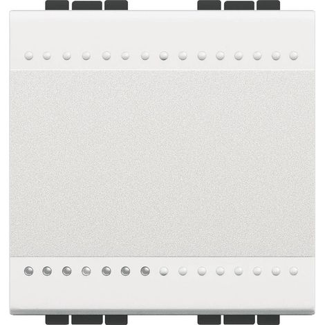 Commutateur Livinglight 16A borne automatique 2 modules Blanc N4001M2A