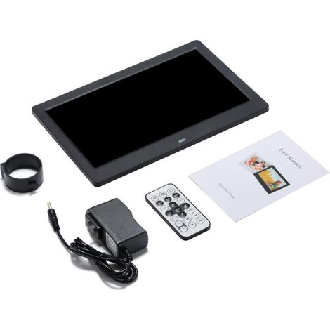 Cadre photo numérique 7″ – Écran tactile HD – Vidéos/Calendrier/Musique – 16:9 – 32Go (1/5)