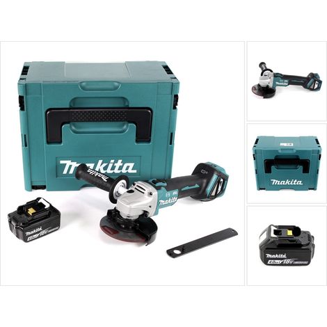 Makita DGA 513 M1J Meuleuse d'angle sans fil 18V 125mm Brushless + 1x batterie 4,0Ah + Makpac - sans chargeur (1/5)