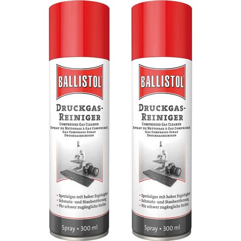 Spray nettoyant à gaz comprimé BALLISTOL, 300 ml, 2 pièces