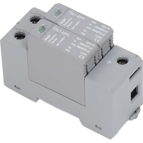 Parafoudre DC 600V Haute Précision pour Panneaux Solaires, Dispositif de Protection Photovoltaïque 2P (1/5)
