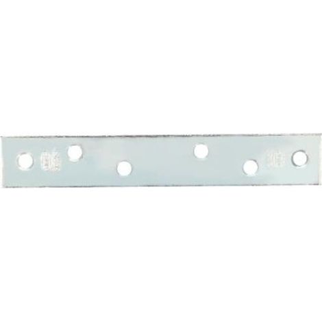 Caja de 100 placas rectas zincada 117x19x2mm 427 amig (1/3)