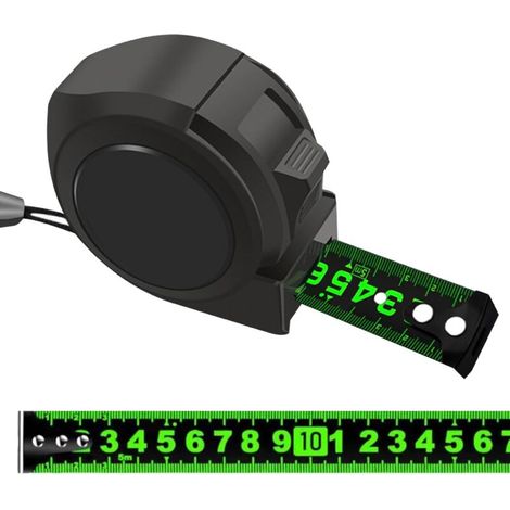 5m Fluorescent Steel Tape Measure, Precision Self-Locking Tape Measure, Household Stainless Steel Tape Measure