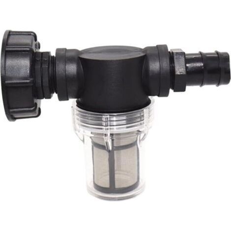Pair Connecteur de filtre de réservoir IBC, filtre a eau, filtre eau de pluie, connecteur de tuyau de filtre à pluie, water filter, adaptateur de réservoir IBC avec sortie de filtre (32 mm) (1/5)