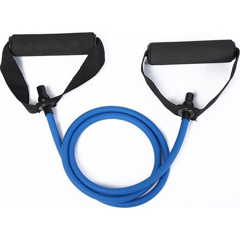 Bandes de résistance avec poignées, bandes d'entraînement pour kinésithérapie et renforcement musculaire, accessoires de rééducation et de musculation à utiliser à la maison ou en salle de sport (1/5)