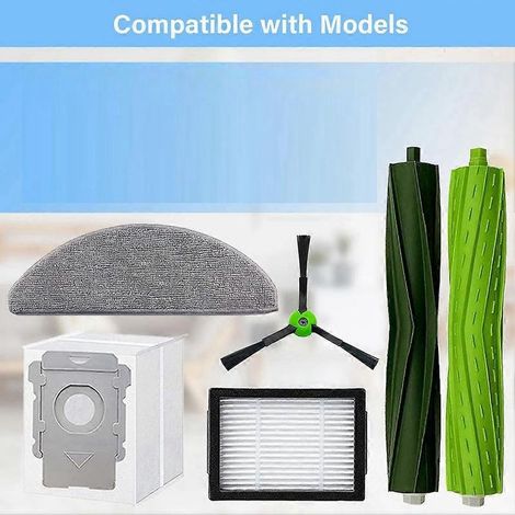 Zubehörset für die Kombi-Staubsauger I5+ und J5+: Rotationsbürste, Filter, Reinigungstuch, Staubsaugerbeutel, Seitenbürste (1/5)