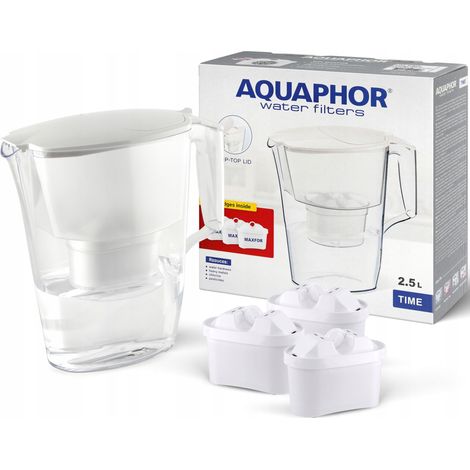 Aquaphor Time 2,5-Liter-Filterkrug + 1 Filterkartusche, Weiß (1/5)