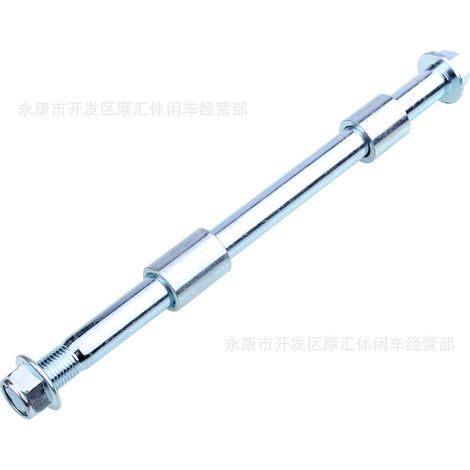 motocross rear wheel axle spacer, fork axle nut, bolt thread length 24cm, diameter 15mm, spacer 24/34mm. (1/4)