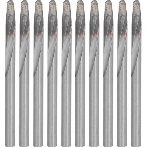 10 Forets HSS Carbure de Tungstène, Mèches Acier pour Inox, Diamètre 5,5 mm, Lot de Perçage Métal Dur (1/5)