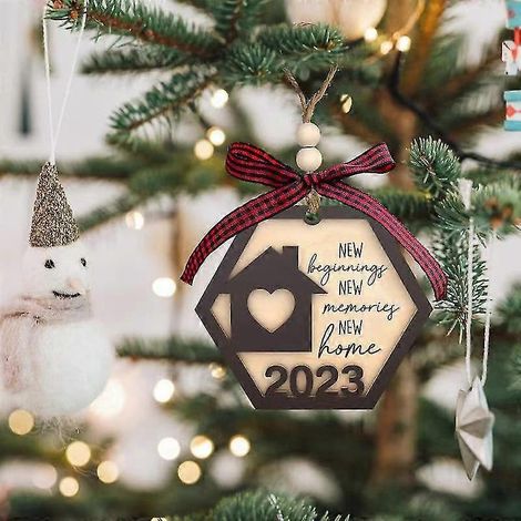 Adorno para casa nueva 2023, Adorno para casa nueva de la primera Navidad 2023, Ideas de regalos para casa nueva, Decoración navideña 2023-2024