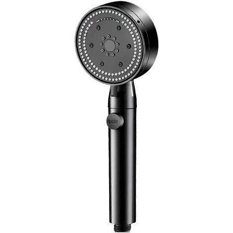 Douchette à main avec 8 réglages, haute pression, bouton pause et flexible, pour une utilisation quotidienne dans la salle de bain.-AquaForge (1/5)