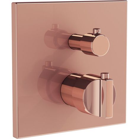 VITRA A4287329 Robinet de douche thermostatique à deux poignées. Suit