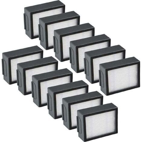 FENOPLASTICA12-Pack Replacement Filter Parts Compatible with iRobot Roomba E, I, J Series i1 i1+ i3 i3+ i4 i5 i5+i6 i6+ i7 i7+ i8 i8+ E5 E6 E7 J7 Robot Vacuum Cleaner Accessories 12 Filters (1/5)