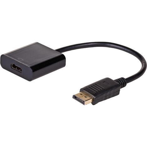 Adaptador convertidor DisplayPort HDMI Akyga AK-AD-11, cable hembra-macho 4K de 15 cm. (1/4)