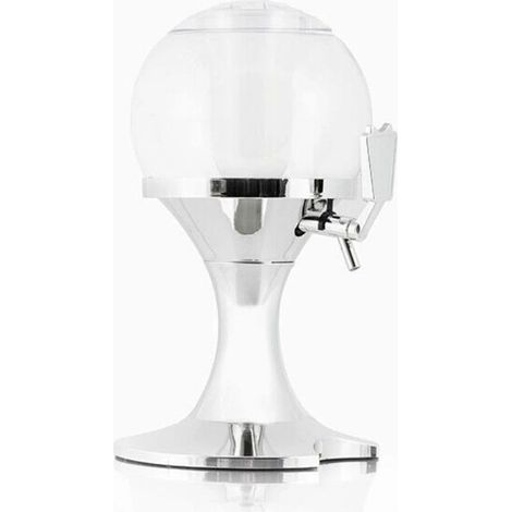 TrAdE Shop Traesio - Spillatore Birra Bibite Distributore Dispenser Sferico Con Scomparto Ghiaccio Da 3,5lt - (1/5)