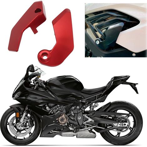 Ein Paar Rahmen- und Motorschutzbügel für BMW S1000RR Motorrad 2019-2023, rot. (1/5)