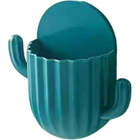 Boîte de rangement murale, support pour brosses à dents, rangement pour pinceaux de maquillage, organisateur pour téléphone portable et clés-Blue (1/5)