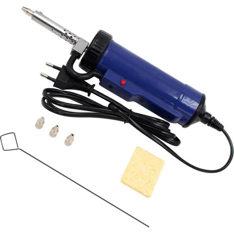 Pompe à Dessouder Électrique sous Vide Portable 3 Embouts Interchangeables Alimentation Ac220V Outil de Dessoudage Performant pour Maintenance Électronique Pcb Aspiration (1/5)