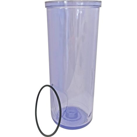 AQUAWATER - 104209 - Tazza filtro 9''3/4 e guarnizione - Ricambio per filtro 9"3/4 - Per filtri standard 9"3/4-0,46 kg, Compatibile con i marchi Equation, Aquawater, Merkur