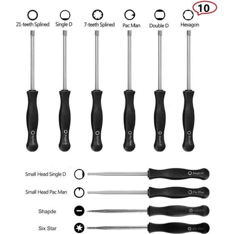 Kit d'outils de réglage du carburateur pour 2 cycles communs de carburateur pour petit moteur - Outil de réglage du carburateur Echo Poulan Husqvarna MTD Ryobi Homelite (1/5)