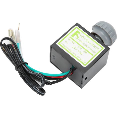 Thermostat électronique 24V pour climatisation auto, interrupteur régulateur de température, accessoire voiture 10A (1/3)