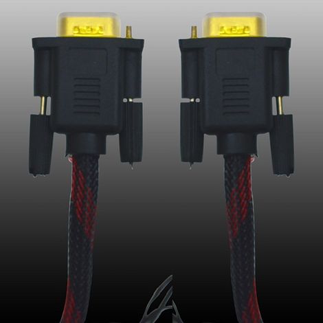 MaxTech - Cavo Prolunga Monitor Vga M/m 15 Pin 10mt Retinato Pc Computer Maxtech Vga-rt10m - (1/2)