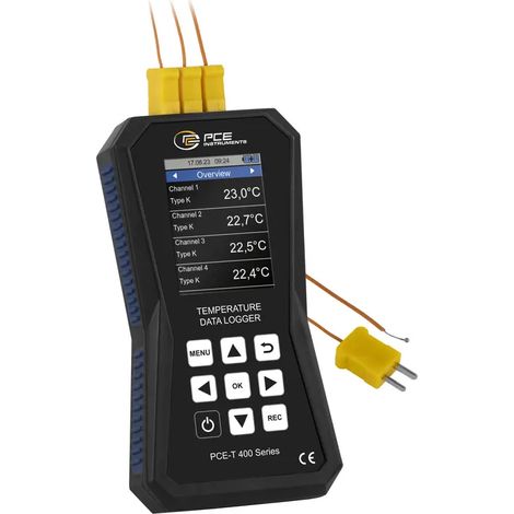 PCE-Instruments PCE-T 420 registrador de temperatura negro (1/5)