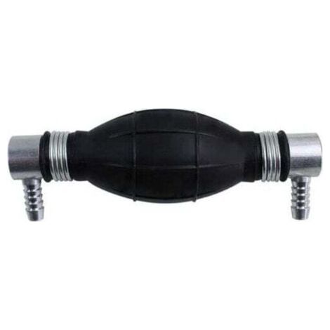 Pompe Poire d'Amorçage pour Système Alimentation Carburant Gasoil Essence Diesel 8mm Coude 90° Universel