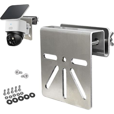 Staffa per grondaia in acciaio inossidabile per telecamera di sicurezza S340/E30/E42 - Compatibile con telecamere a cupola per esterni (1/5)