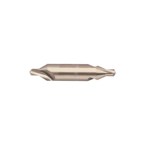 Broca de centrar DIN 333 Forma A D.2mm HSS TiN derecha TECWERK (1/2)