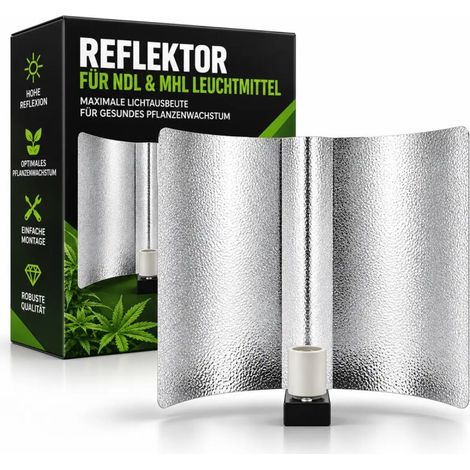 XL Grow réflecteur 55 × 60 cm avec E40 Fassung – Lampenschirm Grow (1/5)