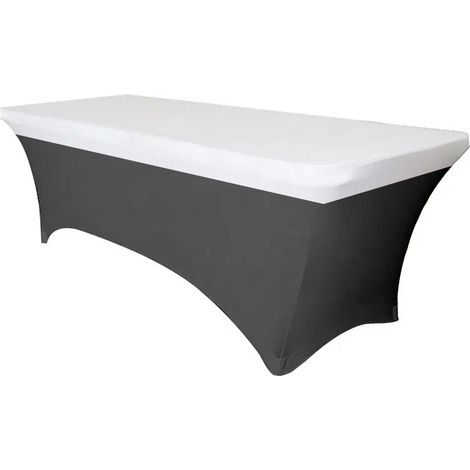 TOPPER, copertura per tavolo flessibile 180 BIANCO