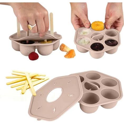 Plateau de congélation en silicone pour lait maternel, moule à glace, rangement en silicone alimentaire pour la cuisine (1/4)