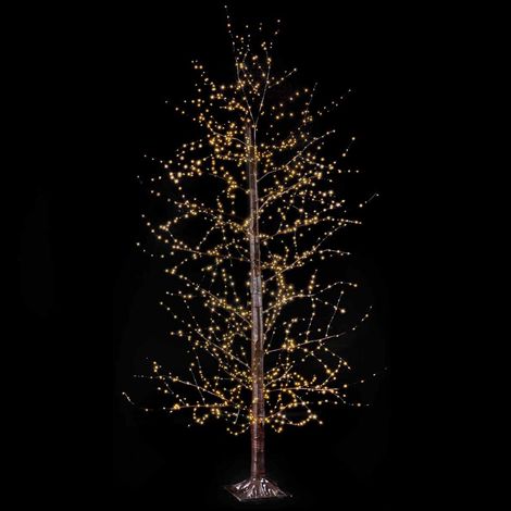 Albero di Natale luminoso marrone 210 cm con 1700 LED (1/5)