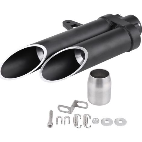 Motorcycle Universal Double Échappement Misongeur Tpipe d'échappement arrière pour R6 MT - 03 MT - 07 MT - 09 (1/4)