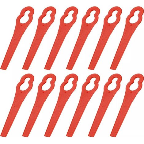 Remplacement de lames de coupe de Machine, accessoires de tondeuse à gazon en plastique 100 pièces rouge (1/5)