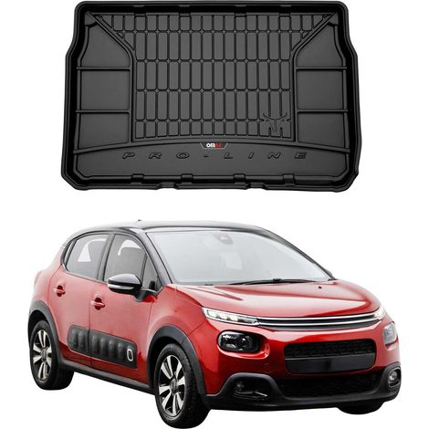 OMAC Kofferraumwanne Auto Kompatibel mit Seat MII 2012 bis 2023, Antirutsch Wasserdicht, 3D Premium TPE, Schwarz