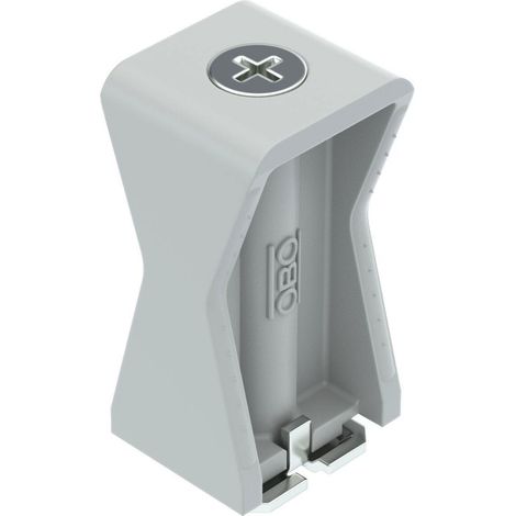 OBO Bettermann Abrazadera de fila con tornillo de ranura cruzada 8-36mm Poliestireno gris claro RAL 7035, 2254034