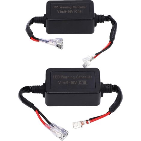 H1 H3 9-16V LED-Scheinwerferdecoder, fehlerfreier Anti-Flimmer-Warnunterdrücker mit fortschrittlicher Interferenztechnologie für Fahrzeuge amerikanischer Marken (1/5)