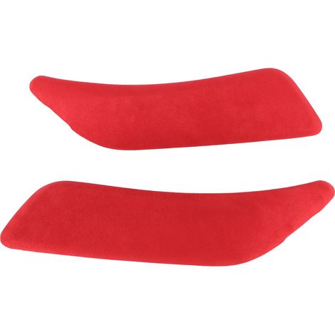 Paire d'accoudoirs de porte en suède, habillage panneau intérieur, décoration pour BMW Série 1 F20 F21 2011-2019, rouge vif (1/5)
