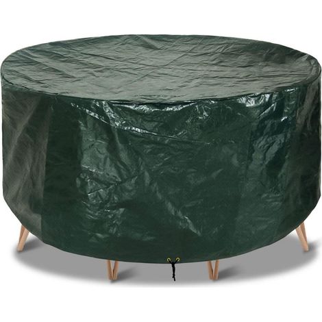Gartentischabdeckung wasserdicht 190x80cm atmungsaktiv UV-geschützt reißfest grün (1/5)