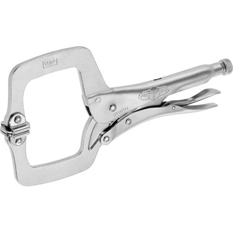 Stanley Irwin T20EL4 Locking Pliers, 9.8 cm Jaw Width, 27.5 cm and 27.9 cm Length, Heavy-Duty Adjustable Locking Pliers