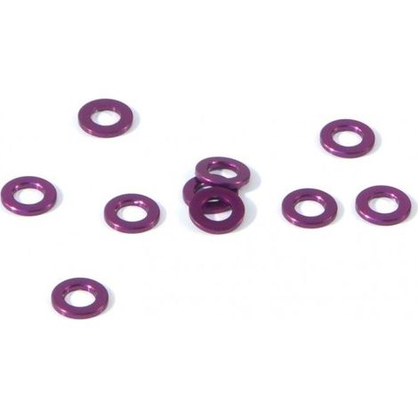 ALUMINIUM WASHER 3 X 6 X 0.75MM (PURPLE/10 PCS)