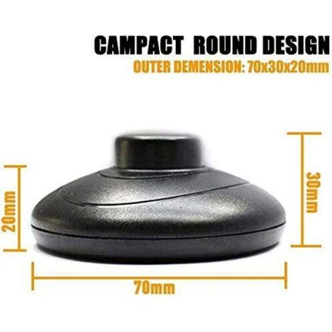 Interrupteur À Pied - SPDT NO NC - 125 V 3 A / 250 V 2 A - Pour Lampe De Table Et Lampadaire - 4 Pièces (1/4)