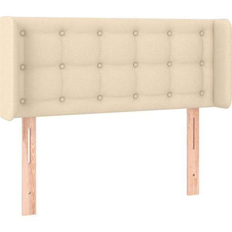 Maison Exclusive - Cabecero de tela color crema 83x16x78/88 cm (1/5)